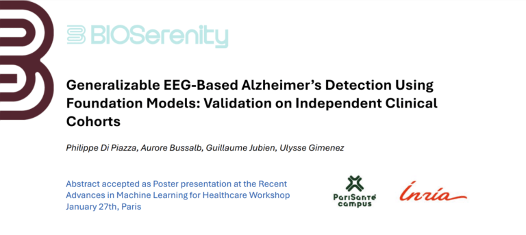 EEG-based Alzheimer’s detection: abstract selected for Recent Advances in Machine Learning for Healthcare event.